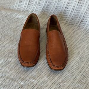 Johnston & Murphy Tan Leather Slip-On Loafers